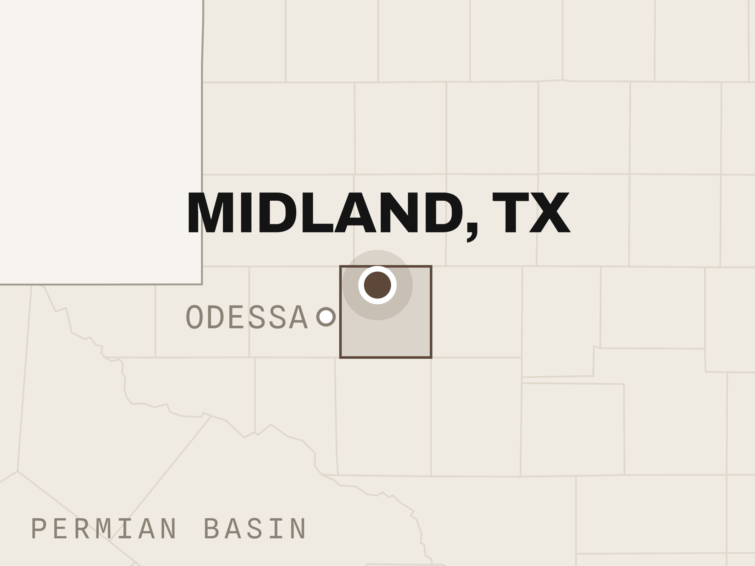 Midland, Texas location map